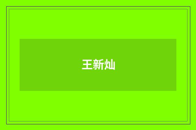 王新灿品牌
