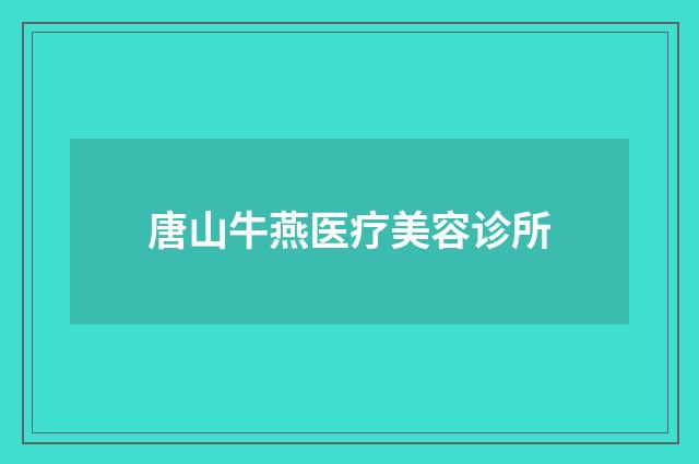 唐山牛燕医疗美容诊所品牌